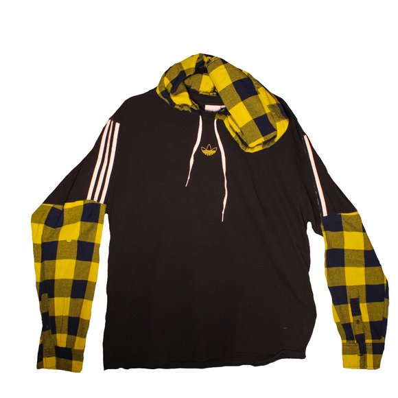 Reworked 1 of 1 Adidas Hoodie - Picture 1 of 4